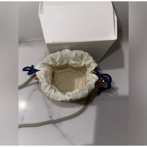 Christian Dior Beauty Limited Edition Mini Straw Bucket Bag with Chain Gift Box - Picture 3 of 7